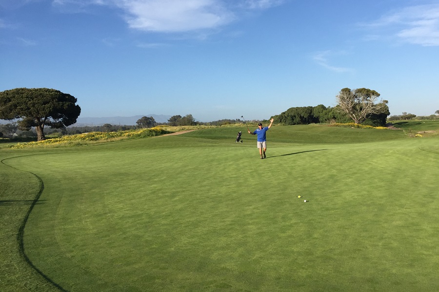 Olivas Links Golf Course: Hole #15 Green