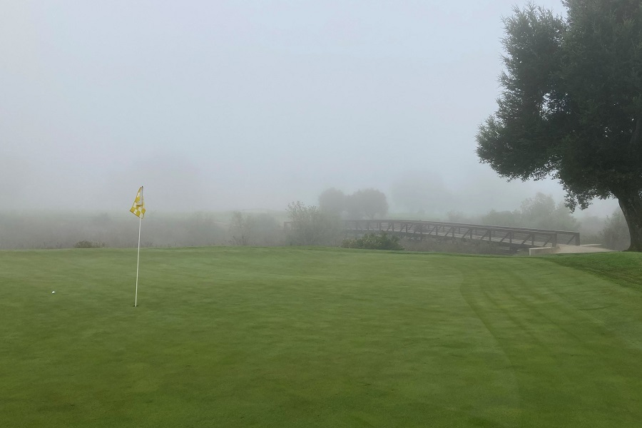 Soule Park Golf Course: Hole #1 Green