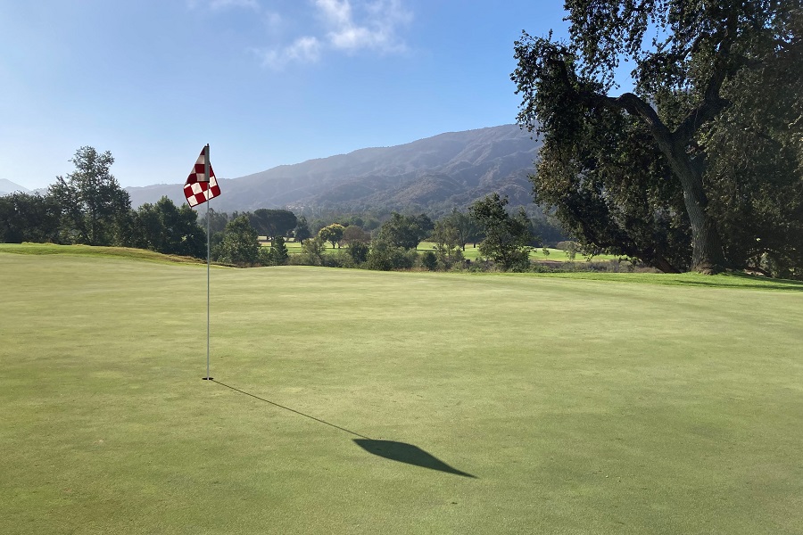 Soule Park Golf Course: Hole #9 Green