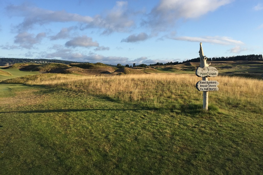 Chambers Bay Golf Course: Hole 1 Tee