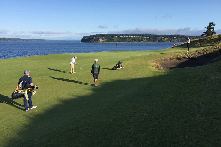 Chambers Bay Golf Course: Hole 2 Green