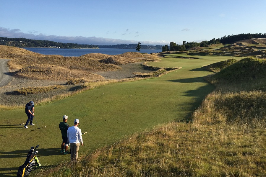 Chambers Bay Golf Course: Hole 2 Tee