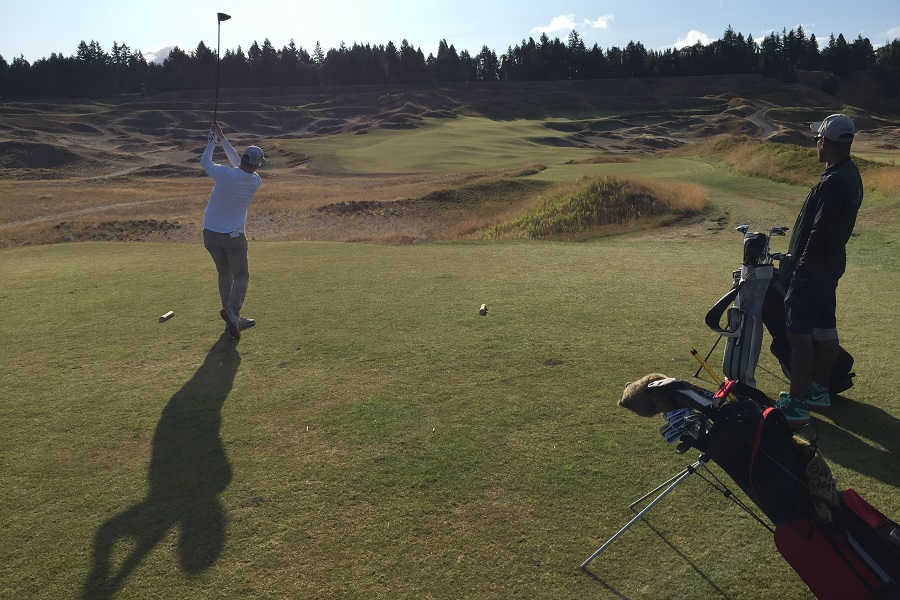 Chambers Bay Golf Course: Hole 4 Tee