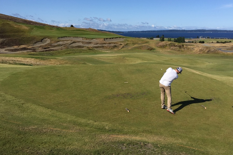 Chambers Bay Golf Course: Hole 9 Tee